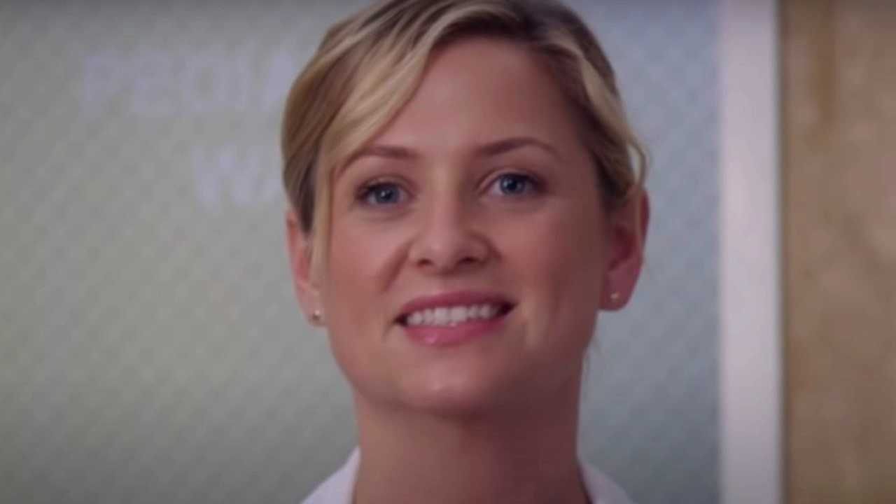 Jessica Capshaw as Arizona on Grey's Anatomy.