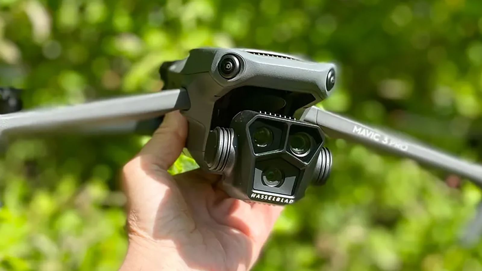 DJI Mavic 3 Pro in hand