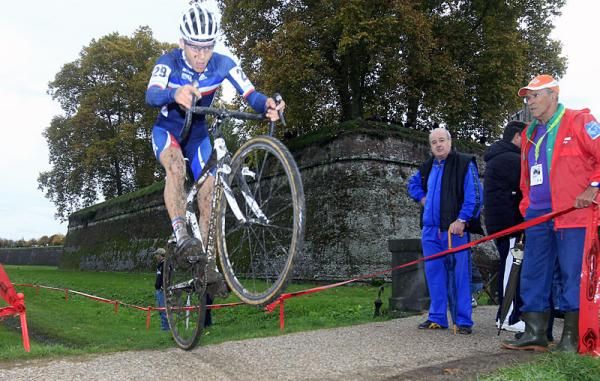 Eventual bronze medalist Romain Seigle (France) shows some style.