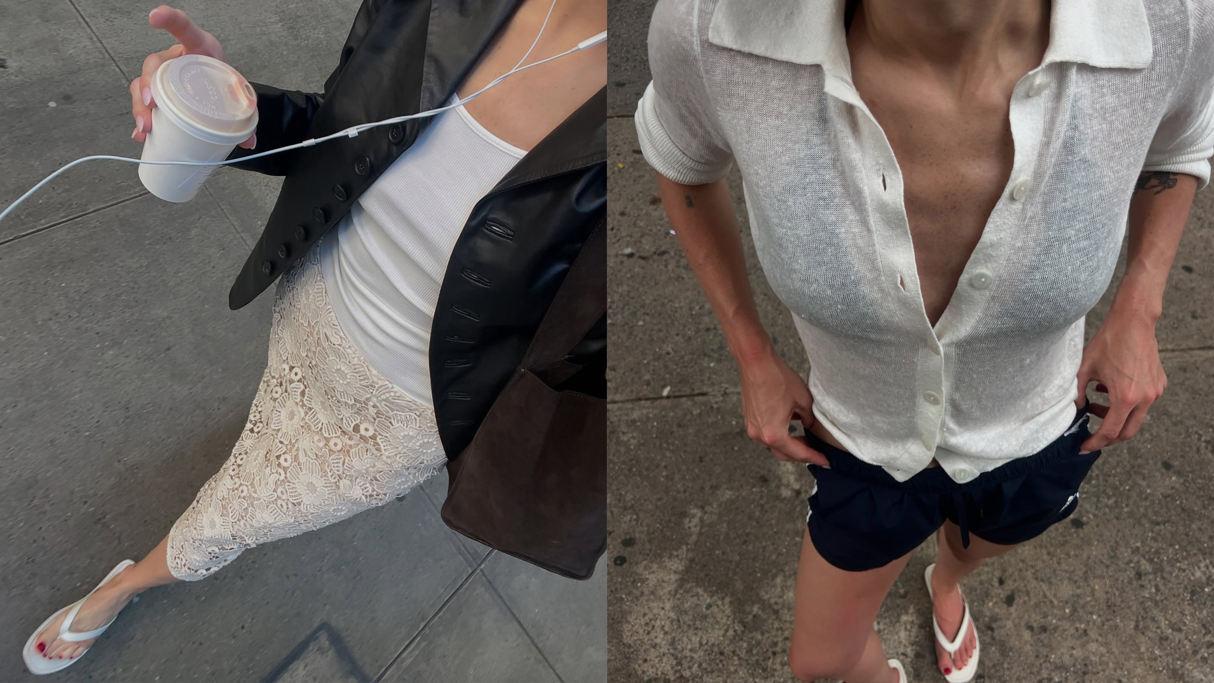Eliza Huber showing her summer outfits.
