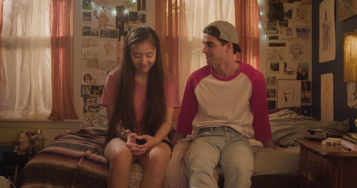 Emma Galbraith and William Magnuson as Angie and Liam in &#039;Inbetween Girl&#039;