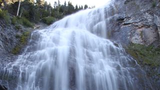 Spray Falls in Mount Rainier National Park