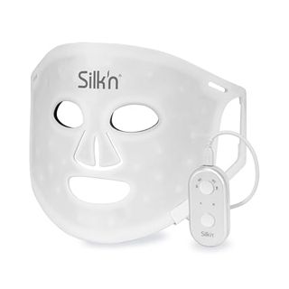 Silk'n Facial Mask I Led Facial Mask 100 I Hautpflege-Gesichtsmaske mit Lichttechnologie I Reduziert feine Linien und Falten I Weiß