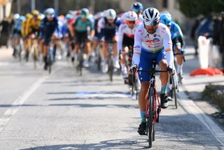 FERMO ITALY MARCH 11 Julien Simon of France and Team Total Energies competes during the 57th TirrenoAdriatico 2022 Stage 5 a 155km stage from Sefro to Fermo 317m TirrenoAdriatico WorldTour on March 11 2022 in Fermo Italy Photo by Tim de WaeleGetty Images