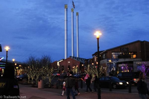 The Old Mill District where the race was held in Bend, Oregon