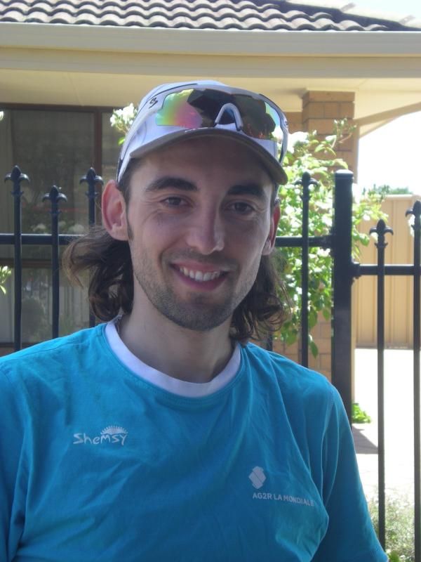 Mathieu Perget (Ag2r-La Mondiale) pictured ahead of the 2011 Santos Tour Down Under.
