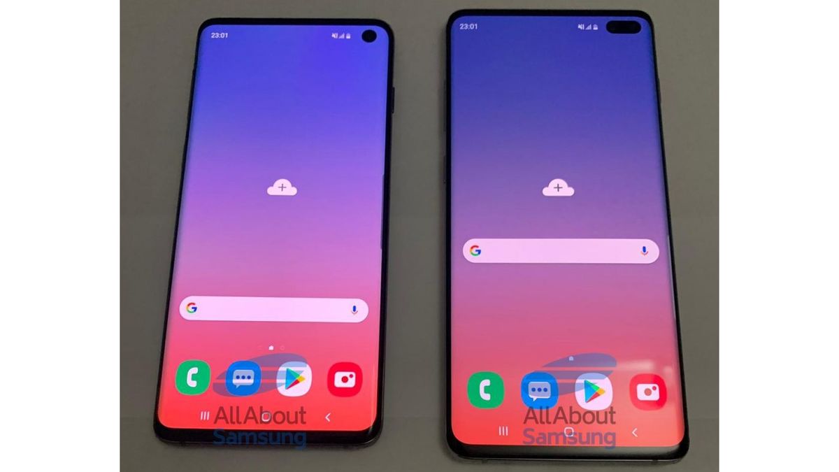 The S10 Plus has an extra selfie snapper. Credit: AllAboutSamsung