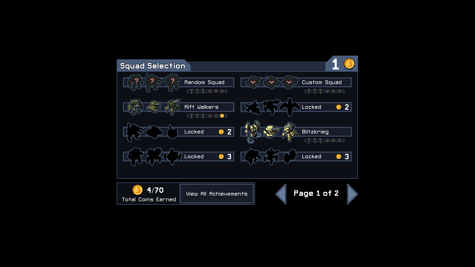 Into the Breach: Advanced Edition screen
