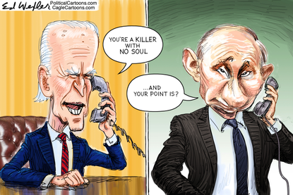 Political Cartoon U.S. Biden putin&nbsp;