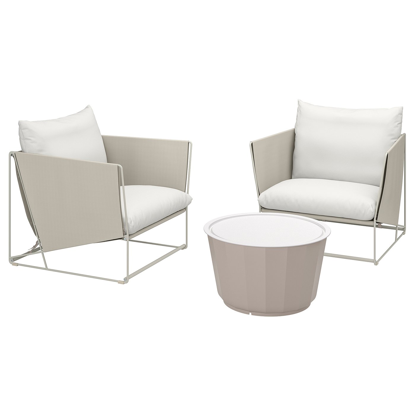 Havsten / L&amp;Aring;gask&amp;Auml;r Conversation Set, Outdoor - Beige/beige