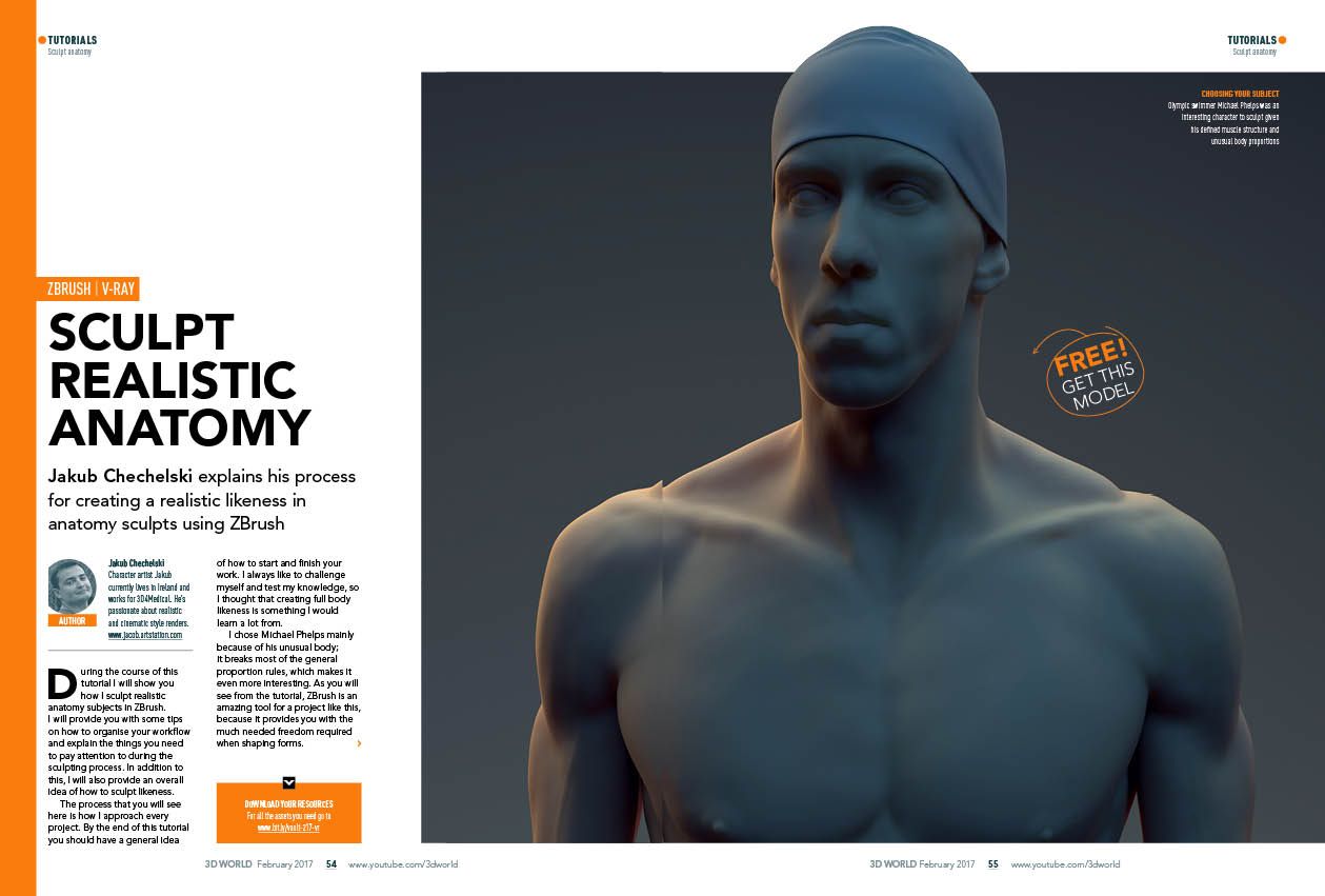 Perfect your ZBrush anatomy, and get this model FREE