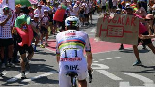 Tadej Pogacar and fans at Tour de France 2026