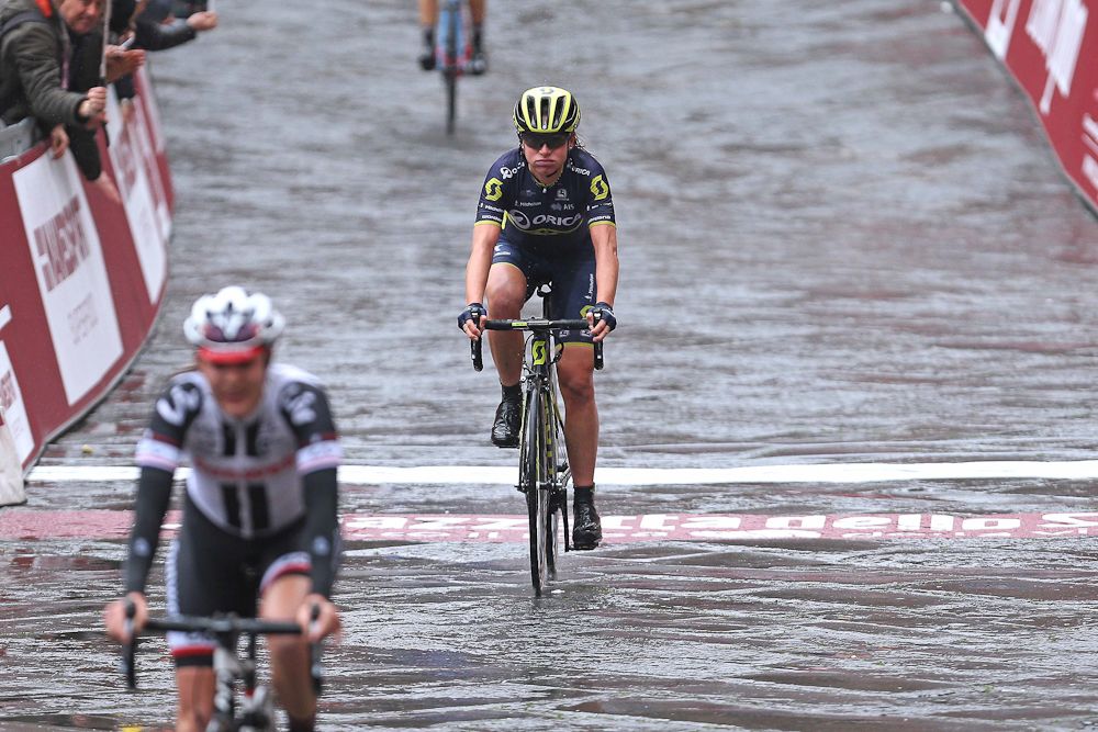 Riders finish the 2017 Strade Bianche