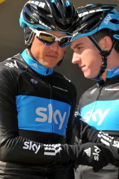 Gerrans and Thomas share a word