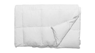 Best comforters: Saatva All-Year Down Alternative Comforter in white