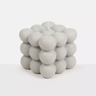 grey bubble candle