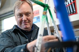 Images of Bob Howden and his classic bike collection