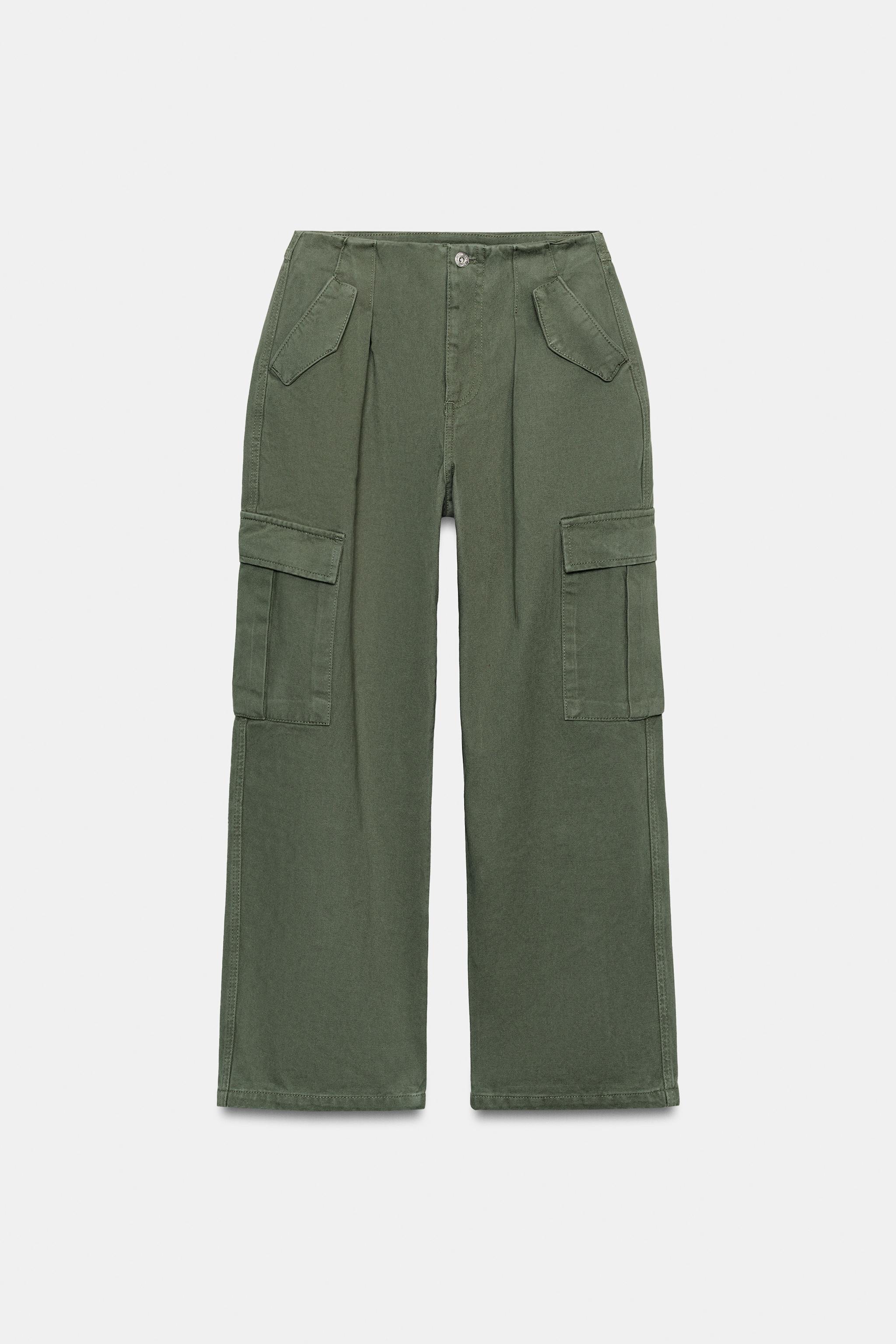 Mid-Rise Cargo Pants