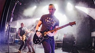Mark Tremonti onstage with his solo band