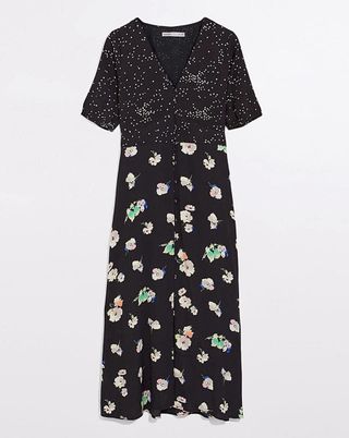Oasis Merci Floral Patched Midi Dress, £55, Simply Be