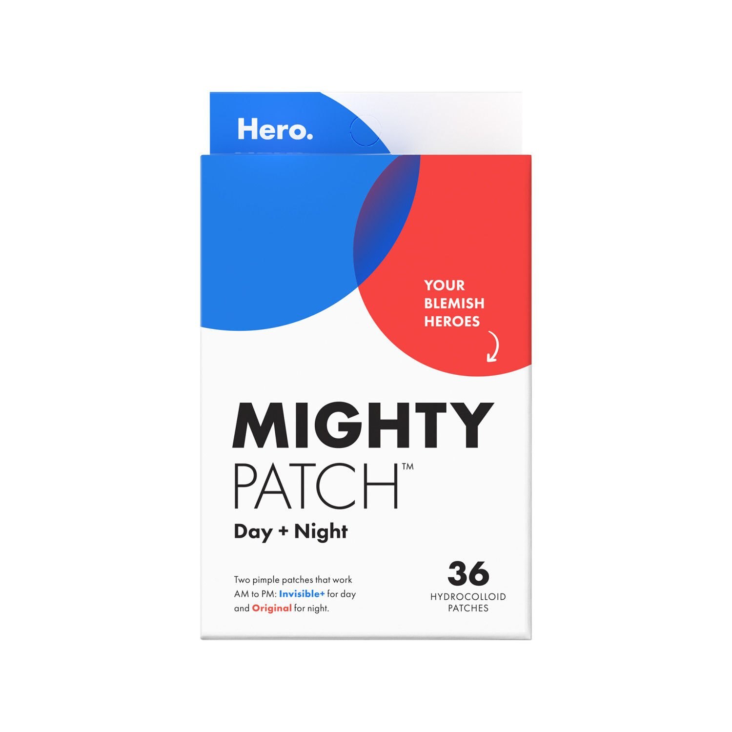 Hero Mighty Patch Day + Night, 36 Ct