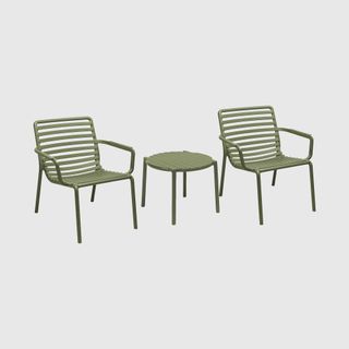 Barker and Stonehouse Lima Green Recycled Plastic Garden Bistro Set