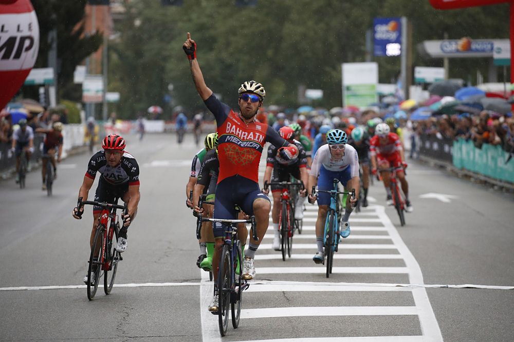 Sonny Colbrelli (Bahrain-Merida) wins Coppa Bernocchi