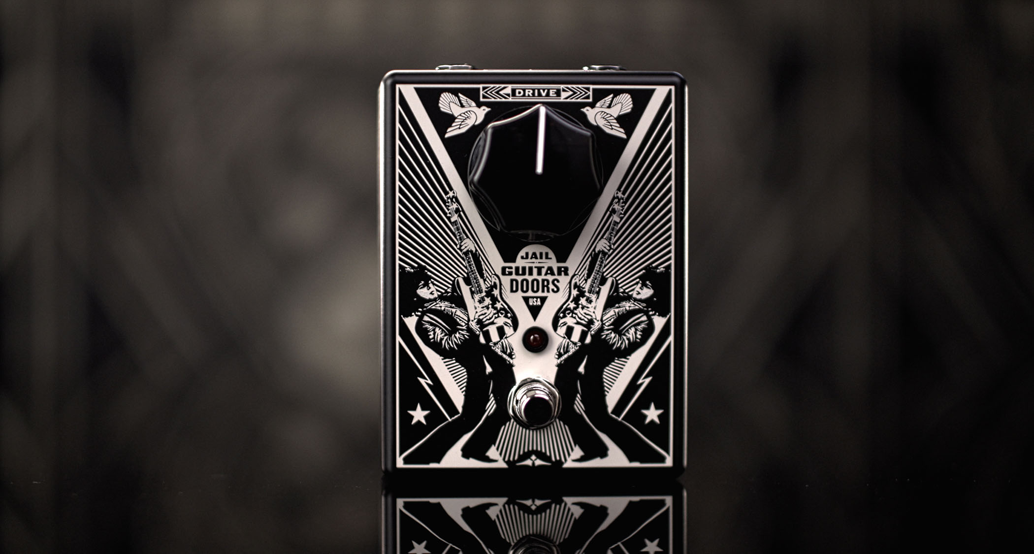 MXR Wayne Kramer Jail Guitar Doors Drive: launched with the help of Tom Morello, this signature drive features artwork from Obey and will support the late MC5 guitarist's prisoner rehabilitation charity.