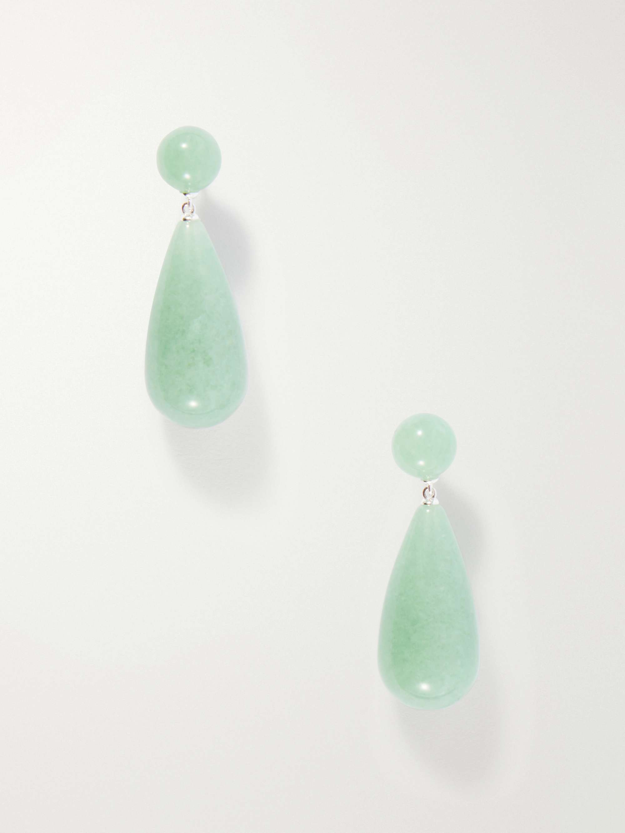 The Lola Sterling Silver Aventurine Earrings