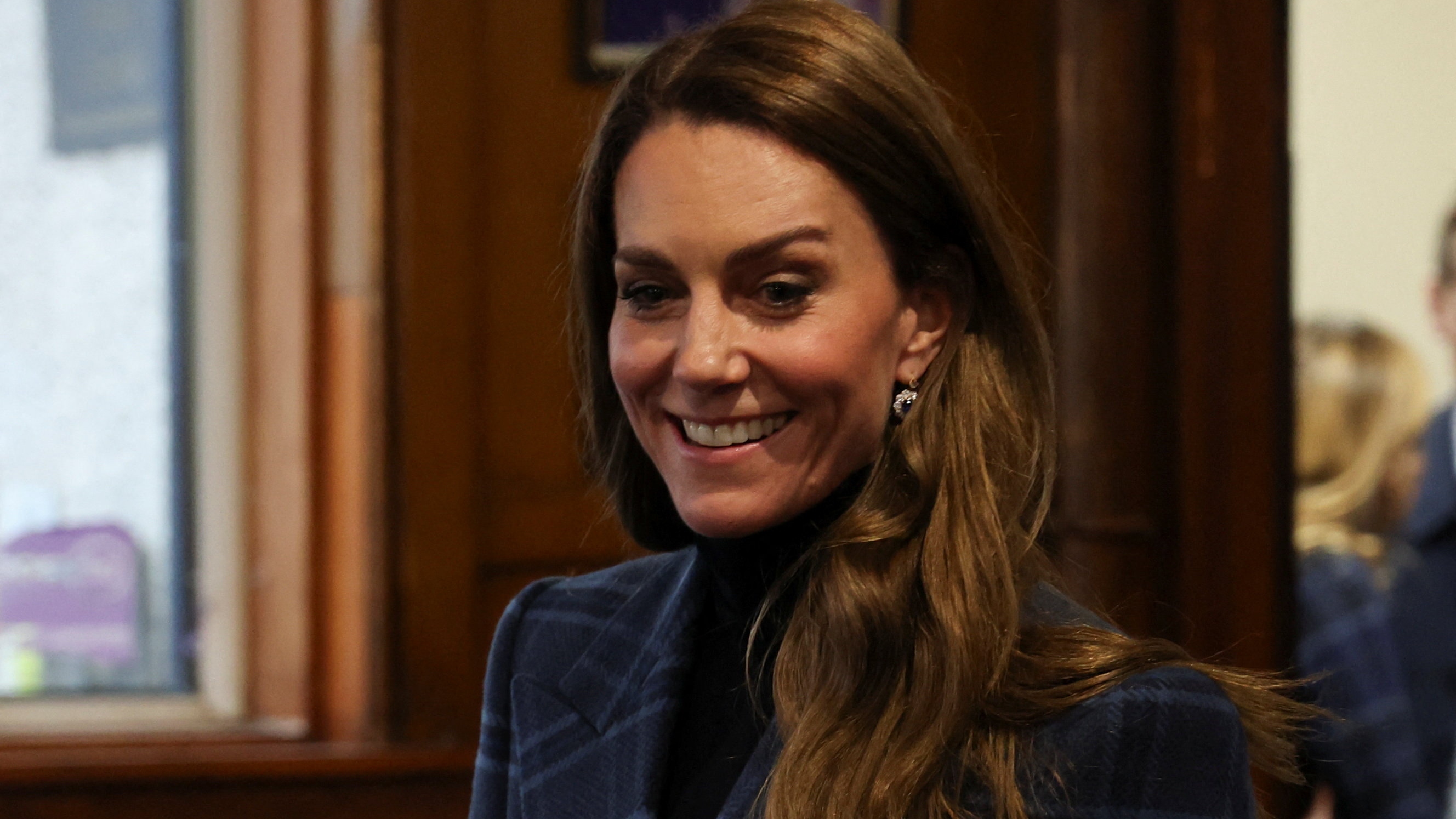 Catherine, Princess of Wales visits 'The Gothenburg', known locally as 'The Goth', a community-run pub in the former mining village of Fallin, on January 20, 2026