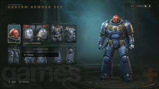 Space Marine 2 armor customization custom armor set