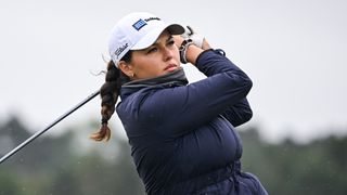 Alexa Pano takes a shot at the AIG Women's Open