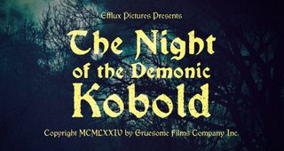The Vinque font used to create a fantasy film title