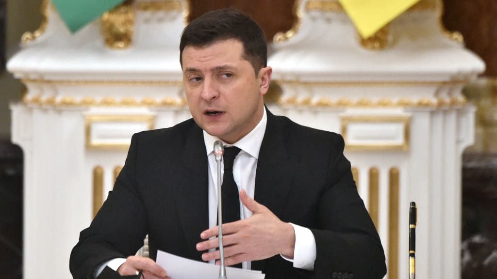 Ukrainian President Volodymyr Zelensky.