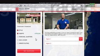 GTA Online Bounty Hunting customizing the Bail Office