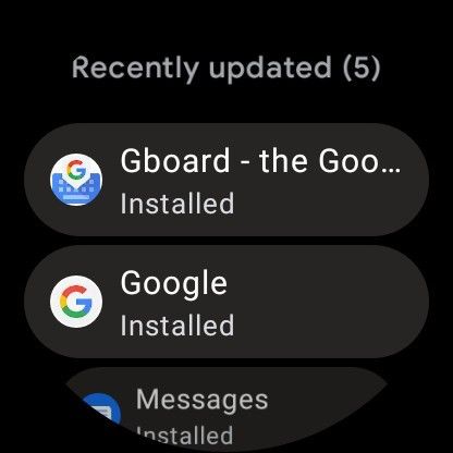 Wear OS Play Store Redesign