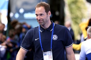 Petr Cech has returned to Stamford Bridge to oversee transfer dealings