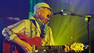 Michael Hurley performs onstage in Camber, East Sussex on June 23, 2013