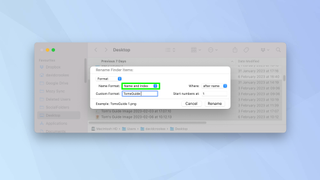 How to rename multiple files on Mac
