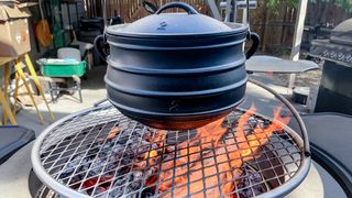 Breeo Live-Fire Grill cast-iron kettle