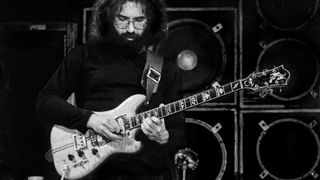 Jerry Garcia pictured pre-show at McGaw Memorial Hall, Northwestern University Evanston, IL on November 1, 1973.