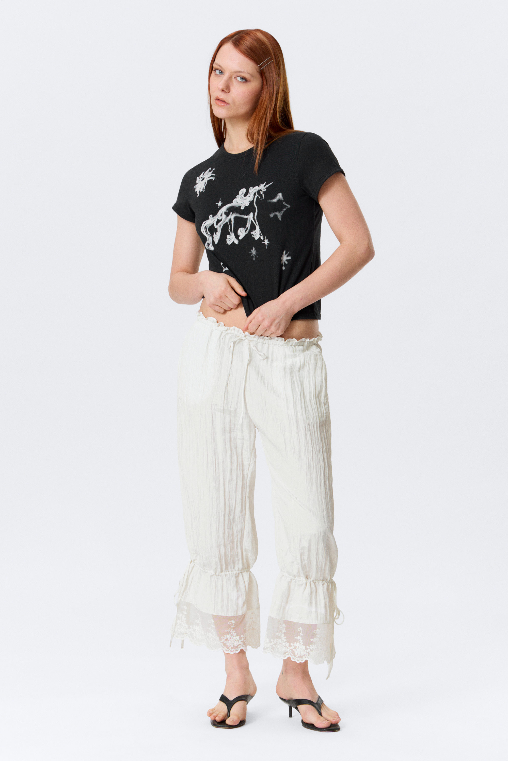 Rosabel Low Rise Loose Lace-Trim Bloomers