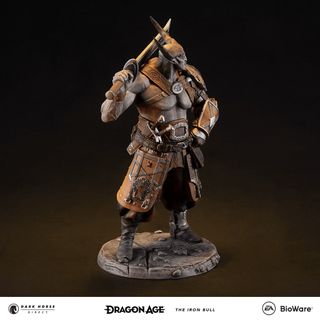 Iron Bull statue zoomed out view