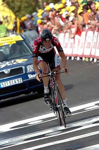 Frank Schleck (CSC) covered in sweat