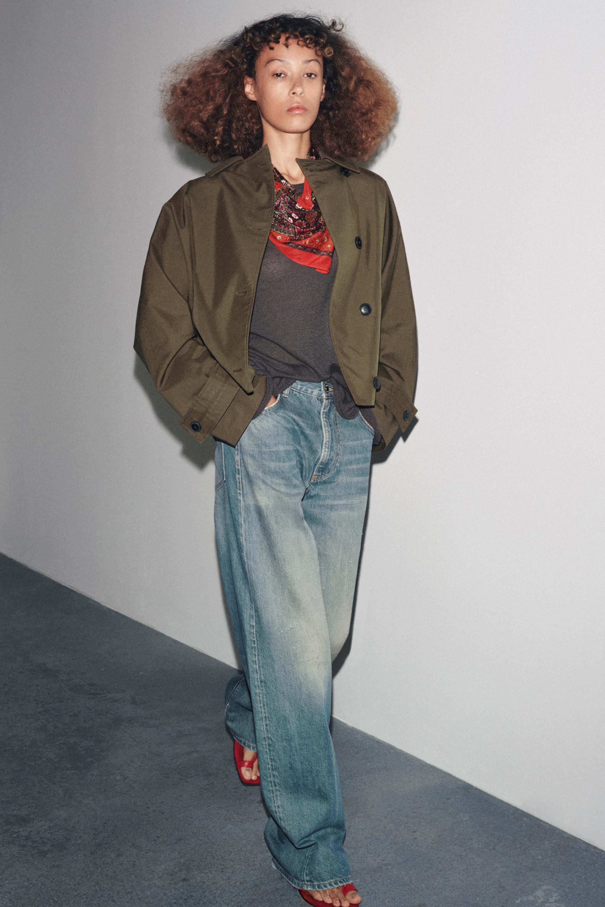 Zw Collection Water-Repellent Trench Coat