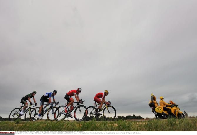 The four-man breakaway