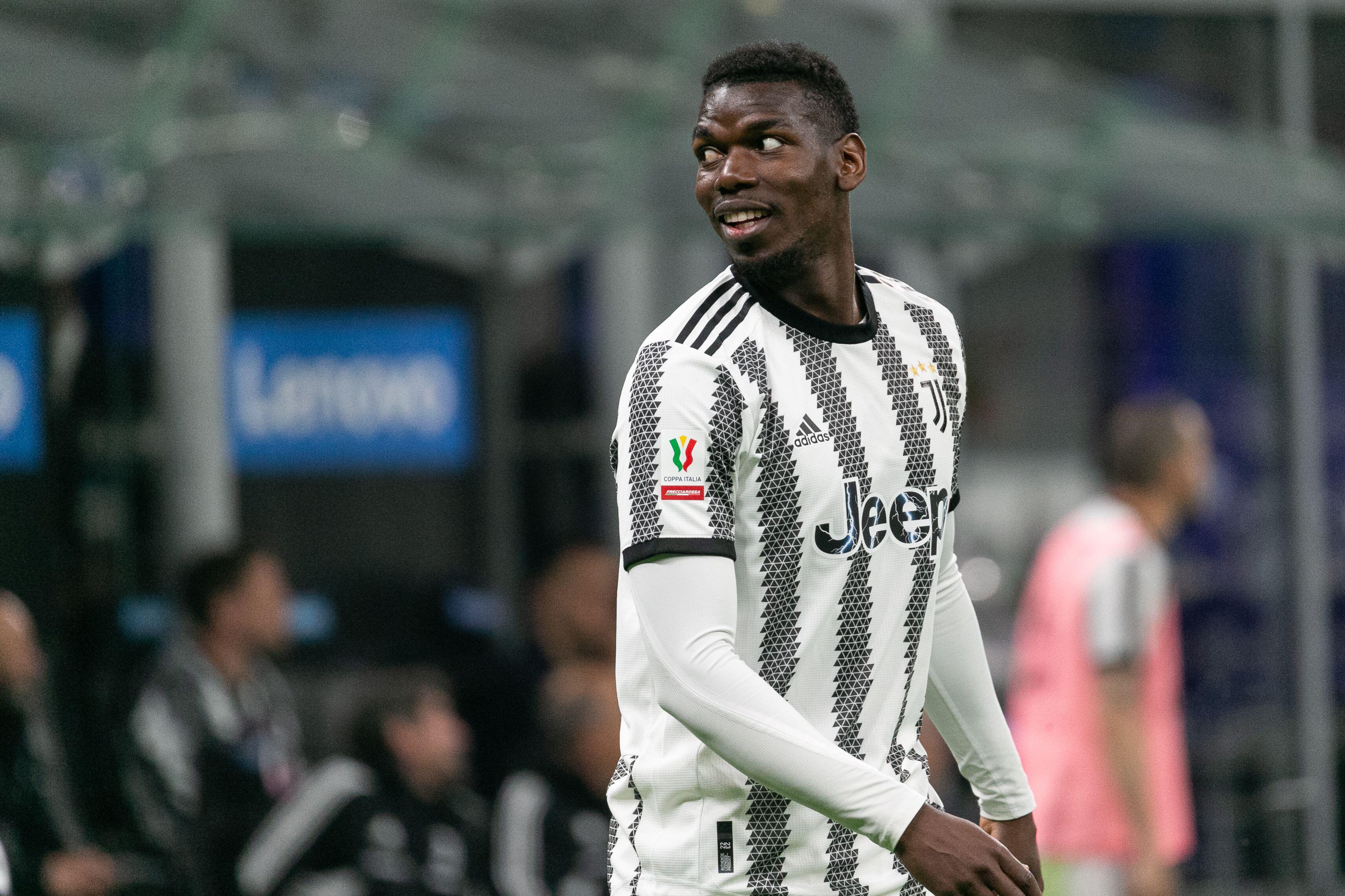 Paul Pogba in action for Juventus, April 2023 as he rejected Manchester City