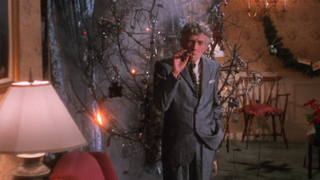The burned down Christmas tree in National Lampoon's Christmas Vacation.