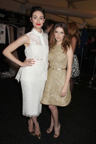 Emmy Rossum And Anna Kendrick At New York Fashion Week AW14