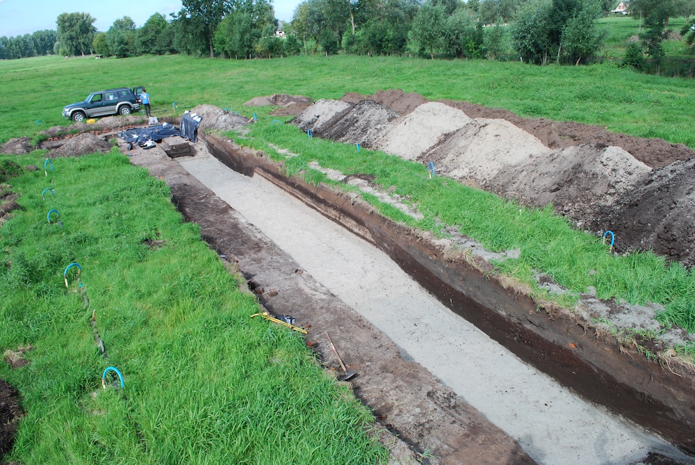The dig site at the monastery.